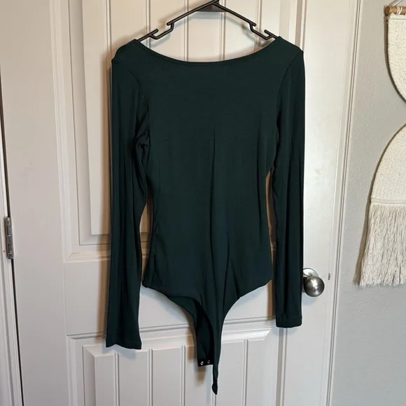 LONG SLEEVE BODYSUIT BUILT IN BRA - Picture 3 of 3